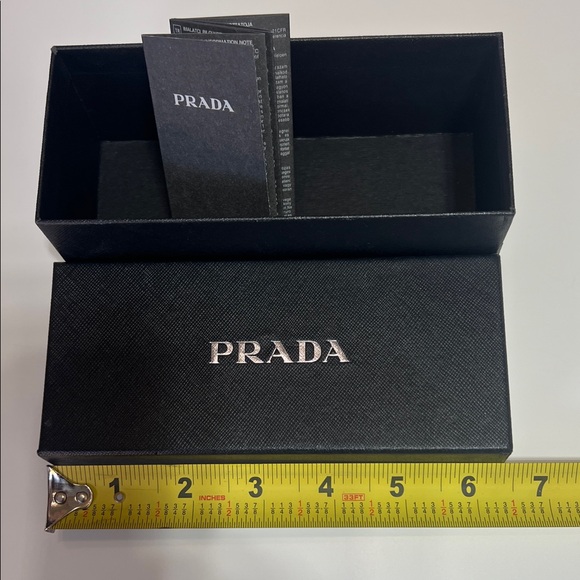 Prada Other - Prada Black Saffiano Men's Glasses Case with Logo
